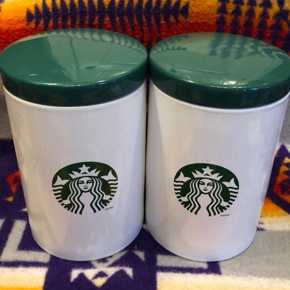Starbucks ceramic coffee canister set
